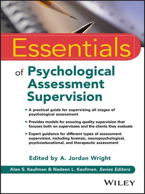 cover image of Essentials of Psychological Assessment Supervision